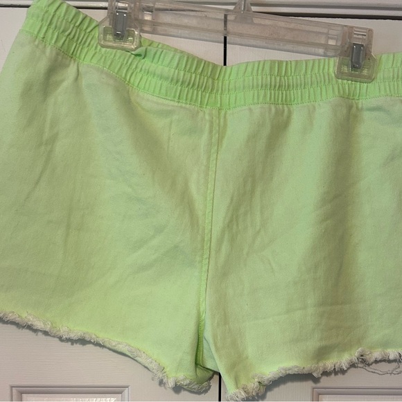 NWOT Boutique Neon green shorts - Picture 2 of 3